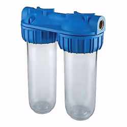 Atlas Filtri Contenitore Doppio per Filtri Acqua Trasparente 3/4" Senior Douplex Plus 3P AFO SX I filtri per acqua Plus 3P SX ...
