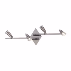 Ideal Lux Alfa PB4 Nickel, Superficie, 4 lampadina(e), GU10, IP20, Nichel