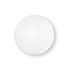Ideal Lux - Plafoniera Moderna Simply Vetro Bianco 1 Luce E27
