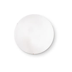 Ideal Lux - Plafoniera Moderna Simply Vetro Bianco 2 Luci E27