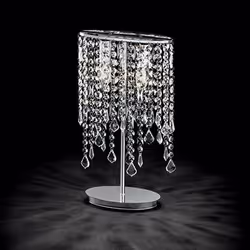 Ideal Lux RAIN TL2 lampada da tavolo E14 Cromo