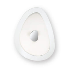 Plafoniera Moderna Geko Metallo Bianco 2 Luci E27