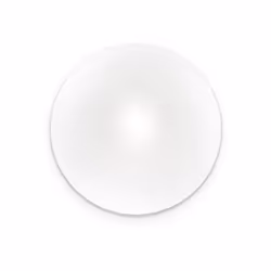 Collezione SMARTIES VETRO BIANCO SOFFIATO PER LAMPADE MODERNE Applique moderna a 1 luce con base in metallo. Diffusore in vet ...