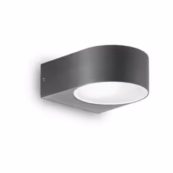Collezione IKO APPLIQUE A DOPPIA EMISSIONE Applique a 1 luce con corpo luce in alluminio pressofuso verniciato a polveri antr ...