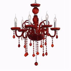 Ideal Lux GIUDECCA SP6, Superficie, Rosso, Rosso, Vetro, Metallo, Vetro, Soggiorno