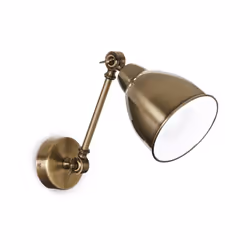 Collezione NEWTON DIFFUSORI REGOLABILI Applique a 1 luce con montatura e diffusore in metallo brunito. Braccio regolabile. Di ...