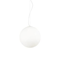 Ideal Lux - Sospensione Moderna Mapa Vetro Acidato Bianco 1 Luce E27 D40Cm