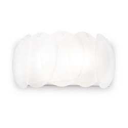 Ideal Lux - Applique Moderna Ovalino Vetro Bianco 2 Luci E27