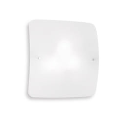 Plafoniera Moderna Celine Vetro Bianco 2 Luci E27
