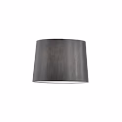 Collezione DORSALE LA LUCE CHE SEGUE LA TUA LINEA DI STILE Paralume in lamina di PVC per lampada da interno colore nero.