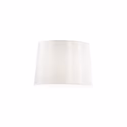 Collezione DORSALE LA LUCE CHE SEGUE LA TUA LINEA DI STILE Paralume in lamina di PVC per lampada da interno colore bianco.