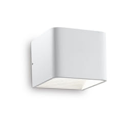 Ideal Lux - Applique Moderna Click Metallo Bianco Led 5,5W 3000K Luce Calda