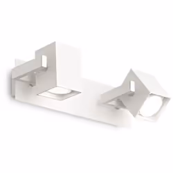Collezione MOUSE QUADRATI REGOLABILI Applique a 2 luci con base, montatura e diffusori in metallo rifinito con vernice opaca  ...