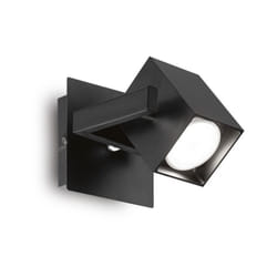 Applique Moderna Mouse Metallo Nero 1 Luce Gu10