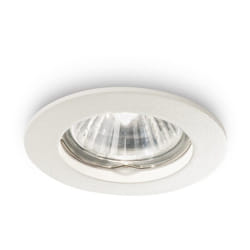 Faretto Incasso Moderno Jazz Metallo Bianco 1 Luce Gu10