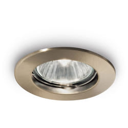 Faretto Incasso Moderno Jazz Metallo Ottone Brunito 1 Luce Gu10