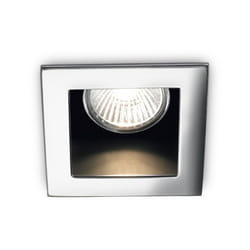 Faretto Incasso Moderno Funky Metallo Cromo 1 Luce Gu10