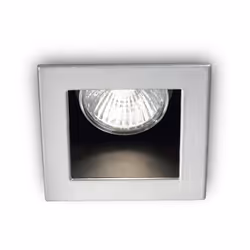 Collezione FUNKY FARETTO AD INCASSO MODERNO Faretto da incasso per interni quadro con corpo in metallo alluminio, lampada sem ...
