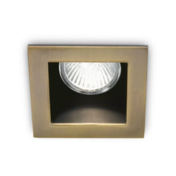 Faretto Incasso Moderno Funky Metallo Ottone Brunito 1 Luce Gu10