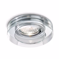 Collezione BLUES FARETTI MODERNI Faretto ad incasso con montatura circolare in alluminio lucido color trasparente. Porta lamp ...