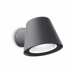Collezione GAS ESTERNI DA VIVERE Applique da esterno con corpo luce in alluminio pressofuso verniciato a polveri antracite. D ...