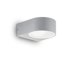 Applique Moderna Iko Metallo Grigio 1 Luce E27