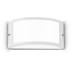 Applique Moderna Rex-1 Alluminio-Materie Plastiche Bianco 1 Luce E27