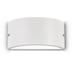 Applique Moderna Rex-2 Alluminio-Materie Plastiche Bianco 1 Luce E27