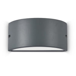Ideal Lux - Applique Moderna Rex-2 Alluminio-Materie Plastiche Antracite 1 Luce E27