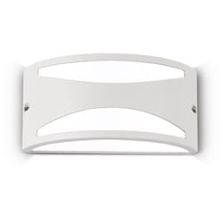 Applique Moderna Rex-3 Alluminio-Materie Plastiche Bianco 1 Luce E27