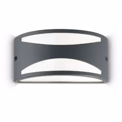 Collezione REX-3 FUNZIONALI E MODERNI Applique a 2 luci per esterni con corpo luce in alluminio pressofuso verniciato a polve ...