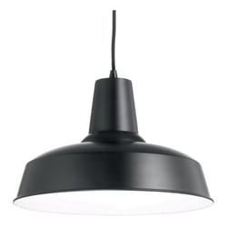 Ideal Lux - Sospensione Industrial-Minimal Moby Metallo Nero 1 Luce E27