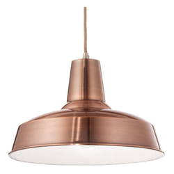Ideal Lux - Sospensione Industrial-Minimal Moby Metallo Rame 1 Luce E27