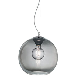 Ideal Lux - Sospensione Moderna Nemo Metallo Fumè 1 Luce E27 D30Cm
