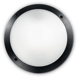 Applique Moderna Polar-1 Materie Plastiche Nero 1 Luce E27