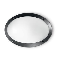 Applique Moderna Medea-1 Materie Plastiche Nero 1 Luce E27