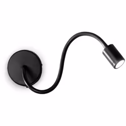 Collezione FOCUS-1 LUCE FOCALIZZATA Applique a 1 luce con corpo luce in metallo con braccio fllessibile orientabile rivestito ...