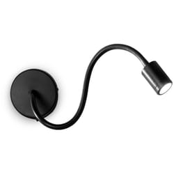 Ideal Lux - Applique Moderna Focus-1 Metallo Nero Led 4W 3000K Luce Calda