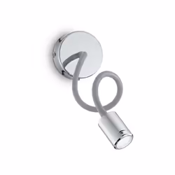 Collezione FOCUS-1 LUCE FOCALIZZATA Applique a 1 luce con corpo luce in metallo con braccio fllessibile orientabile rivestito ...