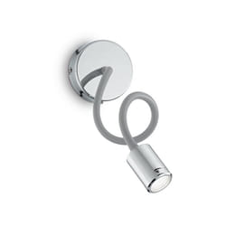 Ideal Lux - Applique Moderna Focus-1 Metallo Cromo Led 4W 3000K Luce Calda