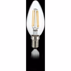 15000 h 430 lumen Ø 3,5 x H 9,8 cm 4W 3000 K Tecnologia: Led Attacco: E14 Alimentazione: 220-240V Forma della Lampadina: Cand ...