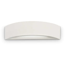 Applique Moderna Soda Gesso Bianco 1 Luce Biemissione E14