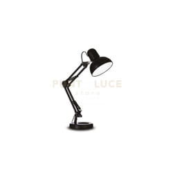 Ideal Lux - Lampada Da Scrivania-Ufficio Moderna Kelly Metallo Nero 1 Luce E27