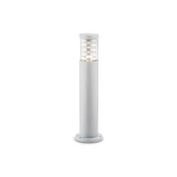 Piantana-Palo Da Esterno Moderna Tronco Alluminio Bianco 1 Luce E27 H60Cm