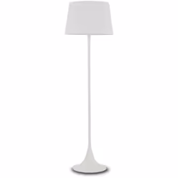 Collezione LONDON INFLUENZE ENGLISH Piantana a 1 luce con montatura in metallo rifinito con vernice opaca bianca. Paralume in ...
