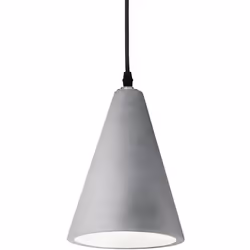 Collezione OIL-2 SOSPENSIONI IN CEMENTO DALLE LINEE RIGOROSE Sospensione dal design minimal a forma conica diam.15 cm 1 E27.  ...