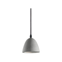 Sospensione Industrial-Minimal Oil-4 Metallo Cemento Grigio 1 Luce Gu10