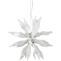 Sospensione Contemporanea Leaves Metallo Bianco 8 Luci G9 3W 3000K Luce Calda
