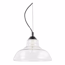 Collezione BISTRO' SOFISTICATI VETRI MODELLATI A MANO Sospensione a 1 luce con montatura in metallo verniciato nero.. Diffuso ...