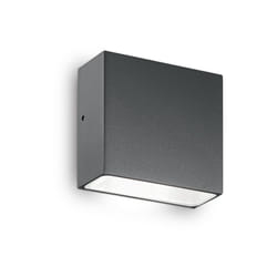 Ideal Lux - Applique Moderna Tetris-1 Alluminio Antracite 1 Luce 3W 3000K Luce Calda